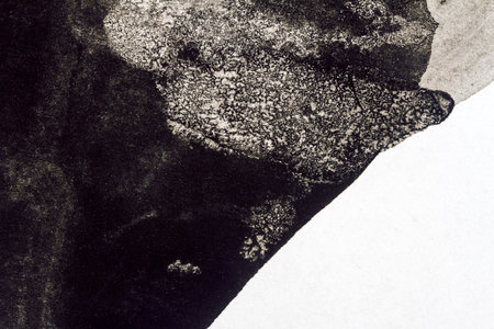 Abstract black hand painted watercolor texture. Abstract aquarelle background.