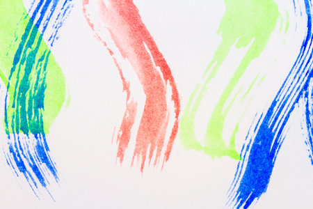 Macro shot of abstract watercolor art background. Fragment of artwork. Brushed watercolor paint. Modern contemporary art. Grunge image.の写真素材