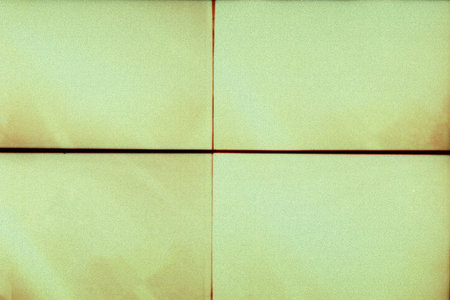 Blank grained film strip texture background with heavy grain, dust and lines