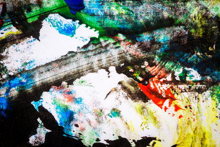 Abstract colorful hand painted acrylic background, creative abstract hand painted background, close...