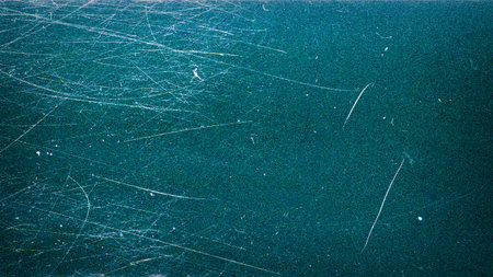 Blank grained film strip texture background with heavy grain dust and scratches