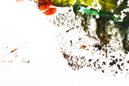 Abstract colorful hand painted acrylic background, creative abstract hand painted background, close...