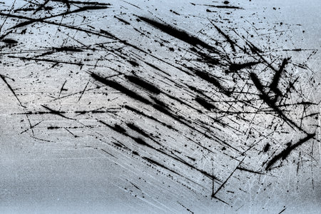 Noisy film frame with heavy scratches, dust and grain. Abstract old film background
