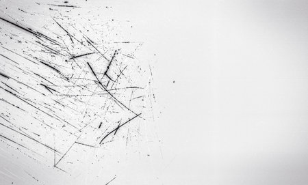 Noisy film frame with heavy scratches, dust and grain. Abstract old film background
