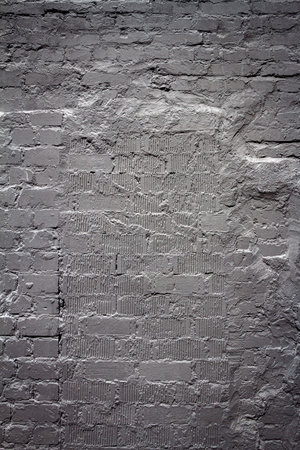 Background of brick wall texture painted in black