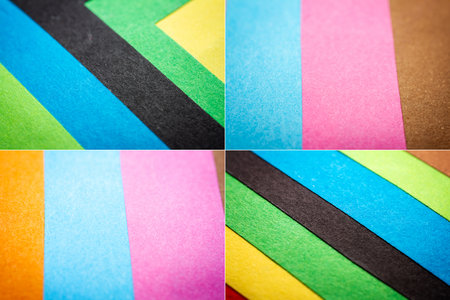Collection of images with multi color background from a paper of different colors. Abstract colorful...