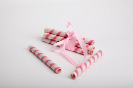 pink cakesの写真素材