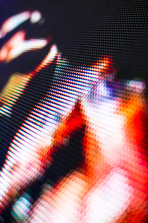 Bright colored LED smd screen - close-up texture abstract background.