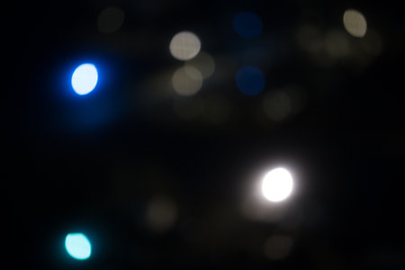 Abstract light flares on the black background for designers and retouch to apply in screen regime to compose the picture.の写真素材