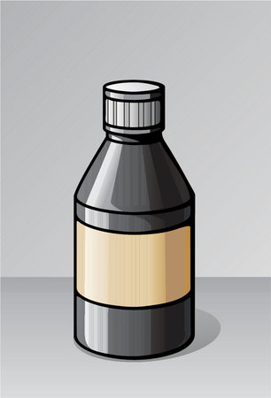 Medicine plastic bottleのイラスト素材