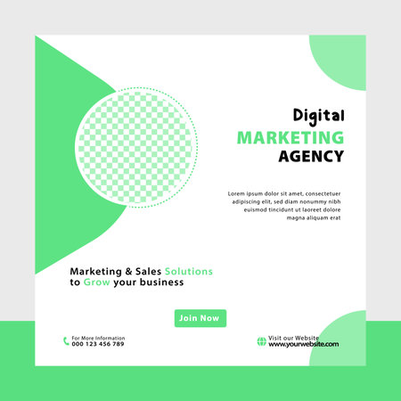 Modern business post banner design vector fileのイラスト素材