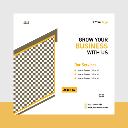 Modern business post banner design vector fileのイラスト素材