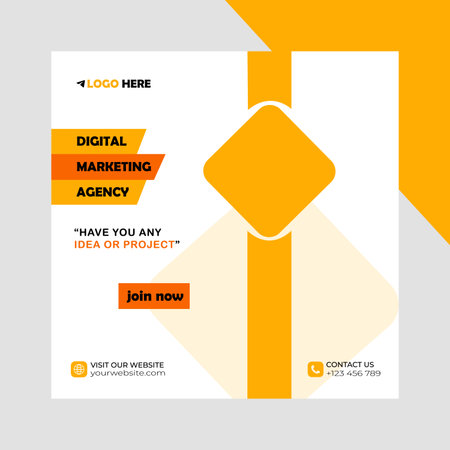 Modern business post banner design vector fileのイラスト素材