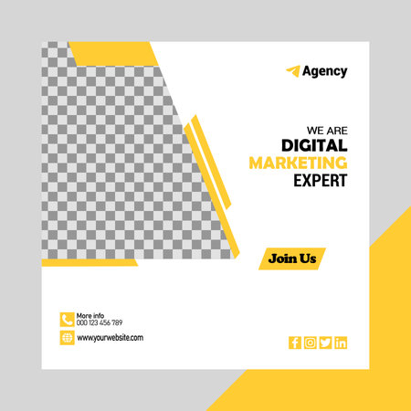 Modern business post banner design vector fileのイラスト素材