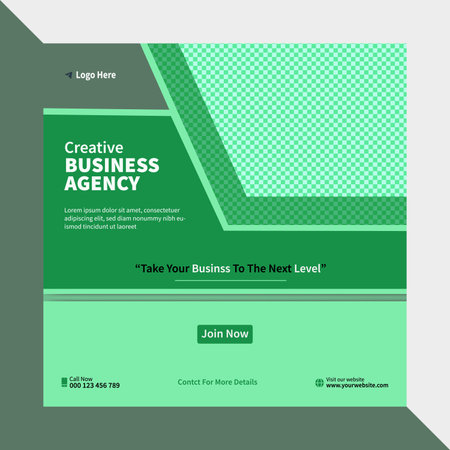 Modern business post banner design vector fileのイラスト素材