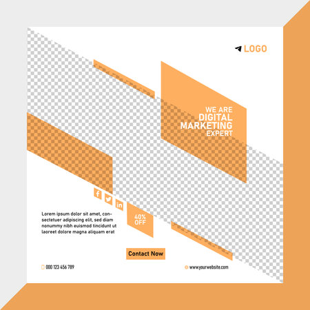 Modern business post banner design vector fileのイラスト素材