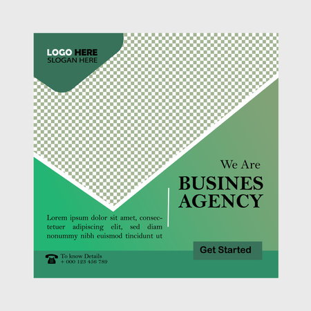 Modern Business post banner vector fileのイラスト素材