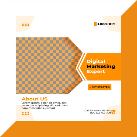 Modern business post banner design vector fileのイラスト素材