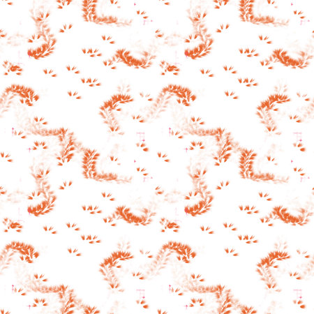 Seamless pattern brush orangeの写真素材