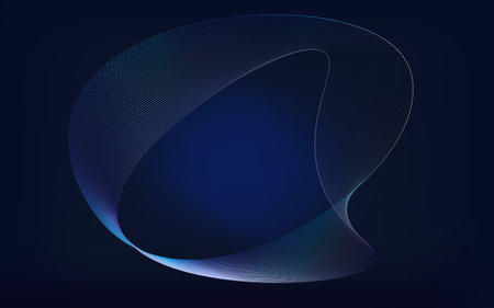 Dynamic line wave abstract and futuristic technology concept