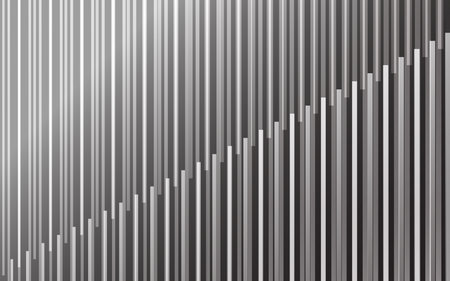 Vertical lines ascending gradient abstract background stripe pattern monochrome