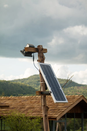 Electric solar cellの写真素材