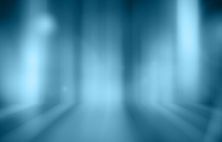 Blurred Lights on blue background or Lights on blue background.の写真素材