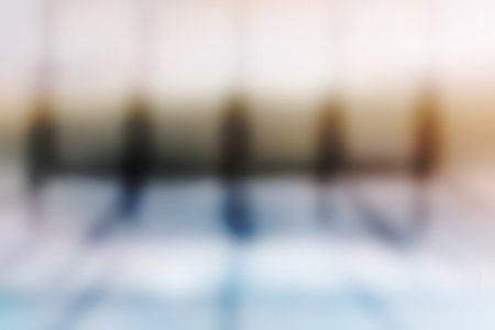 Blurred Lights from windows to room.の写真素材