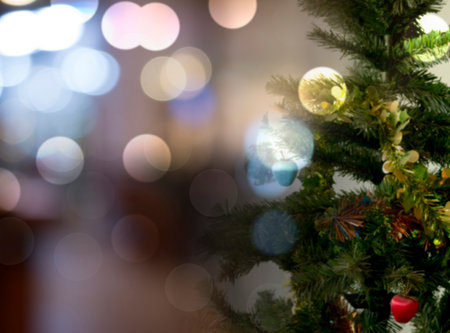 Decorated Christmas tree.の写真素材
