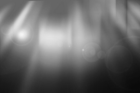 Blurred light gray gradient bokeh abstract background.の写真素材