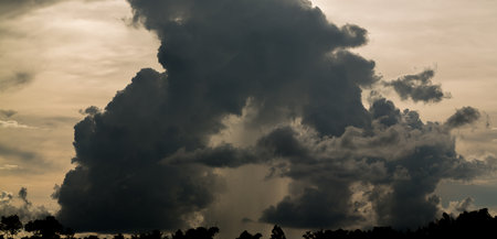 Storm clouds as abstract background.の写真素材