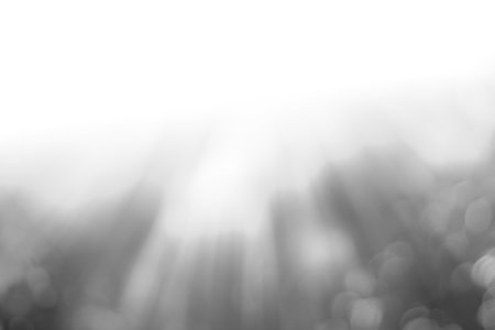 Blurred light gray gradient bokeh abstract background.の写真素材