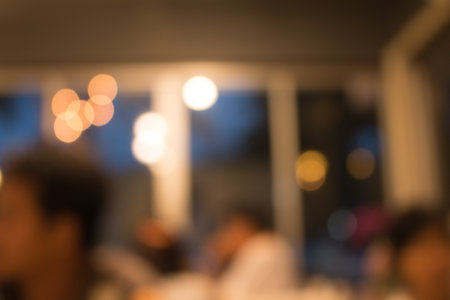 Blurred of restaurant interior  abstract background.