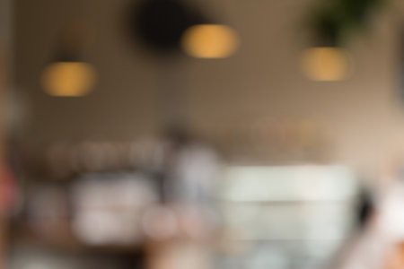 Blurred of coffe's shop for abstract background.