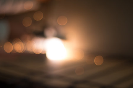 Bokeh light from sparks, labour welding steel in the industry plants. image for background.の写真素材