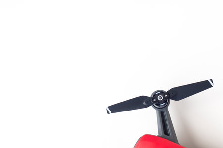 parts of drones, motors, propellers and servos.の写真素材