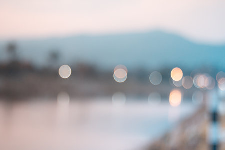 Outdoor landscape Blurred with bokeh  abstract for background.の写真素材