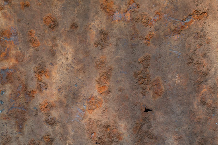 Rusty Metal Roof texture abstract background.