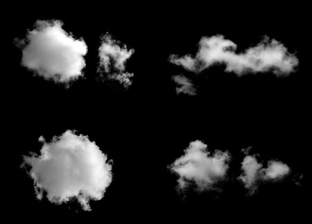 White cloud object for nature design summer background.の写真素材