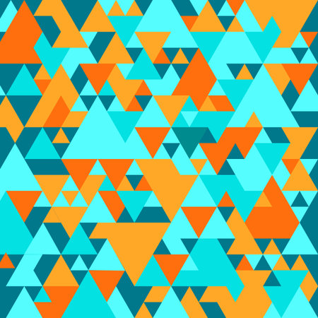 Bright background with geometrical triangular patternのイラスト素材