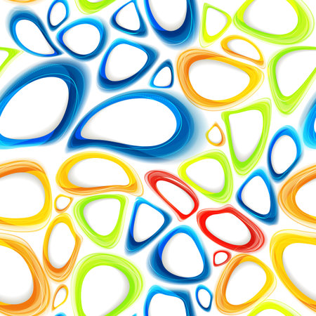 Seamless colorful abstract geometrical background with organic shapes  Eps10のイラスト素材