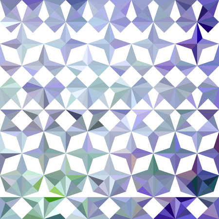Colorful abstract triangular bright retro floral pattern