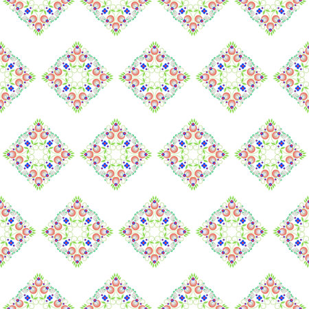 Seamless baroque floral pattern