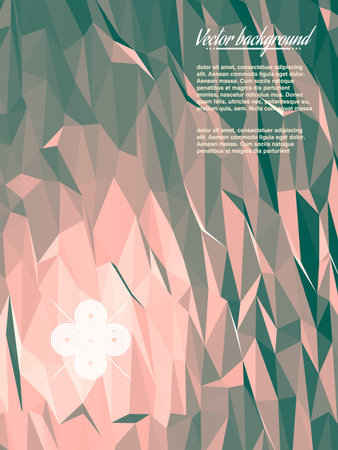 Colorful abstract geometric triangulated patternのイラスト素材