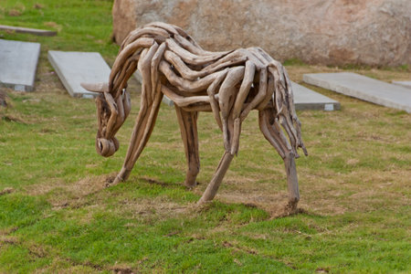 Horse woodの写真素材