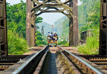 Train travelingの写真素材