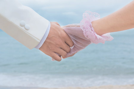 Couple at a beach 