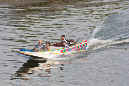 KANCHANABURI, THAILAND - NOVEMBER 11; Unidentified people tour at waterfall on November 11, 2012 in Triyok Yai National park, Khanchanaburi, Thailand  The beautiful National park western of Thailand  のeditorial素材