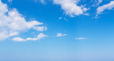 Blue sky whit cloud on daylightの写真素材