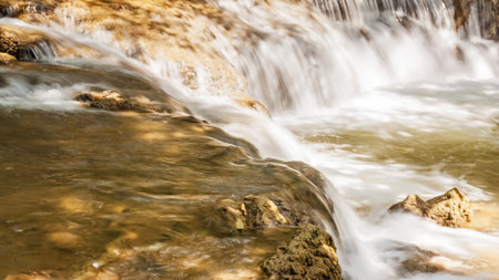 Waterfall in Thailandの写真素材